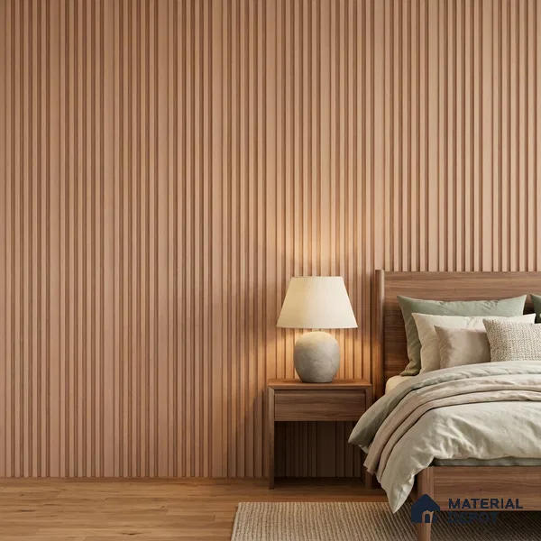 Oak Brown Patterned Look PN 07076 9.5 ft x 4.9 inch Charcoal Panel - 10 mm | Suitable for Feature Wall, TV Unit & Living Room | Width is Subjected to 5% Variation