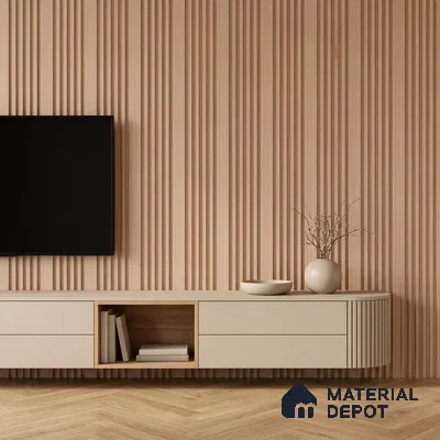 Oak Brown Patterned Look PN 07076 9.5 ft x 4.9 inch Charcoal Panel - 10 mm | Suitable for Feature Wall, TV Unit & Living Room | Width is Subjected to 5% Variation