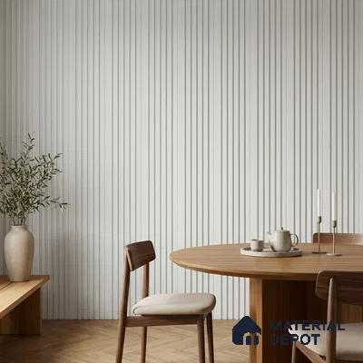 Dove Grey Patterned Look PN 07081 10 ft x 4.9 inch Charcoal Panel - 6 mm | Suitable for Feature Wall, TV Unit & Living Room | Width is Subjected to 5% Variation