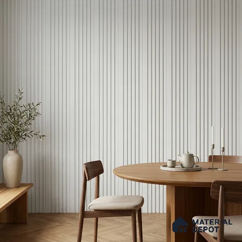 Dove Grey Patterned Look PN 07081 10 ft x 4.9 inch Charcoal Panel - 6 mm | Suitable for Feature Wall, TV Unit & Living Room | Width is Subjected to 5% Variation