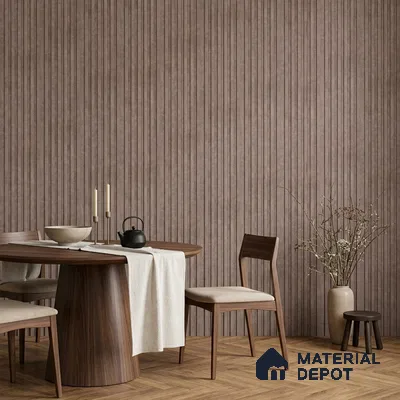 Mocha Brown Marble Look PN 07083 10 ft x 4.9 inch Charcoal Panel - 6 mm | Suitable for Feature Wall, TV Unit & Living Room | Width is Subjected to 5% Variation