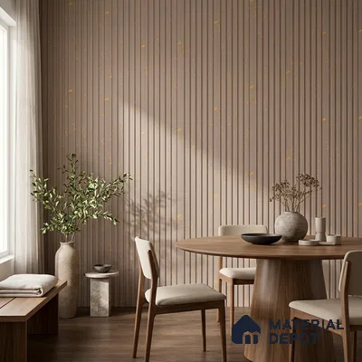 Mocha Brown Marble Look PN 07084 10 ft x 4.9 inch Charcoal Panel - 6 mm | Suitable for Feature Wall, TV Unit & Living Room | Width is Subjected to 5% Variation