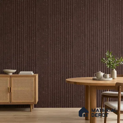 Grey Wenge Marble Look PN 07085 10 ft x 4.9 inch Charcoal Panel - 6 mm | Suitable for Feature Wall, TV Unit & Living Room | Width is Subjected to 5% Variation