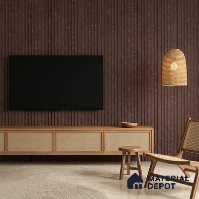 Grey Wenge Marble Look PN 07085 10 ft x 4.9 inch Charcoal Panel - 6 mm | Suitable for Feature Wall, TV Unit & Living Room | Width is Subjected to 5% Variation
