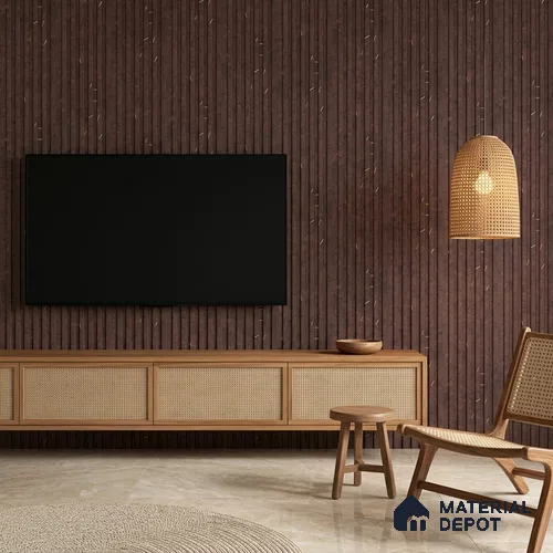 Grey Wenge Marble Look PN 07085 10 ft x 4.9 inch Charcoal Panel - 6 mm | Suitable for Feature Wall, TV Unit & Living Room | Width is Subjected to 5% Variation
