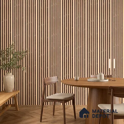 Cappucino Brown Marble Look PN 07086 10 ft x 4.9 inch Charcoal Panel - 6 mm | Suitable for Feature Wall, TV Unit & Living Room | Width is Subjected to 5% Variation