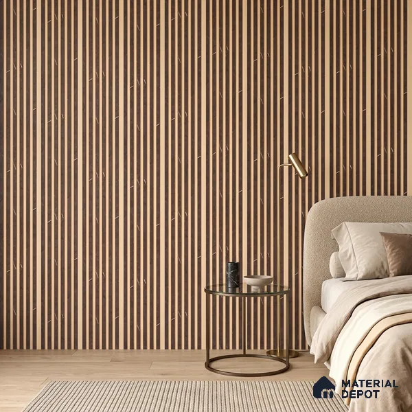 Cappucino Brown Marble Look PN 07086 10 ft x 4.9 inch Charcoal Panel - 6 mm | Suitable for Feature Wall, TV Unit & Living Room | Width is Subjected to 5% Variation