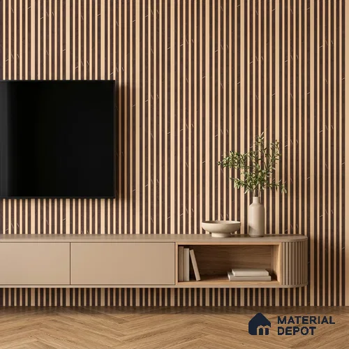 Cappucino Brown Marble Look PN 07086 10 ft x 4.9 inch Charcoal Panel - 6 mm | Suitable for Feature Wall, TV Unit & Living Room | Width is Subjected to 5% Variation