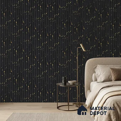 Graphite Black Marble Look PN 07087 10 ft x 4.9 inch Charcoal Panel - 6 mm | Suitable for Feature Wall, TV Unit & Living Room | Width is Subjected to 5% Variation