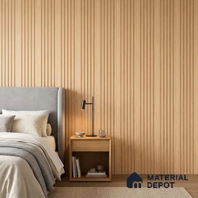 Wooden Look PN 07097 10 ft x 4.9 inch Charcoal Panel - 6 mm | Suitable for Feature Wall, TV Unit & Living Room | Width is Subjected to 5% Variation