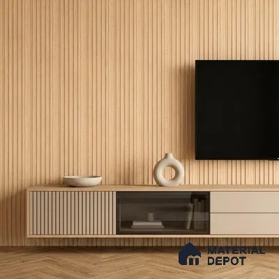Wooden Look PN 07097 10 ft x 4.9 inch Charcoal Panel - 6 mm | Suitable for Feature Wall, TV Unit & Living Room | Width is Subjected to 5% Variation