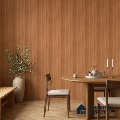 Wooden Look PN 07098 10 ft x 4.9 inch Charcoal Panel - 6 mm | Suitable for Feature Wall, TV Unit & Living Room | Width is Subjected to 5% Variation