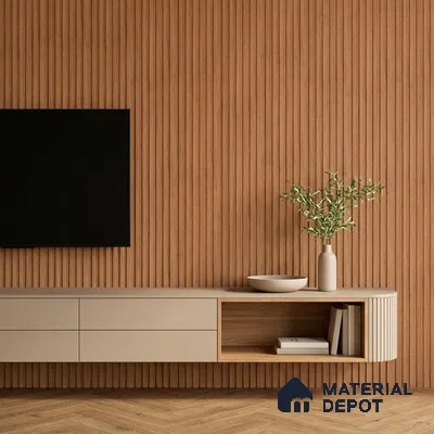 Wooden Look PN 07098 10 ft x 4.9 inch Charcoal Panel - 6 mm | Suitable for Feature Wall, TV Unit & Living Room | Width is Subjected to 5% Variation