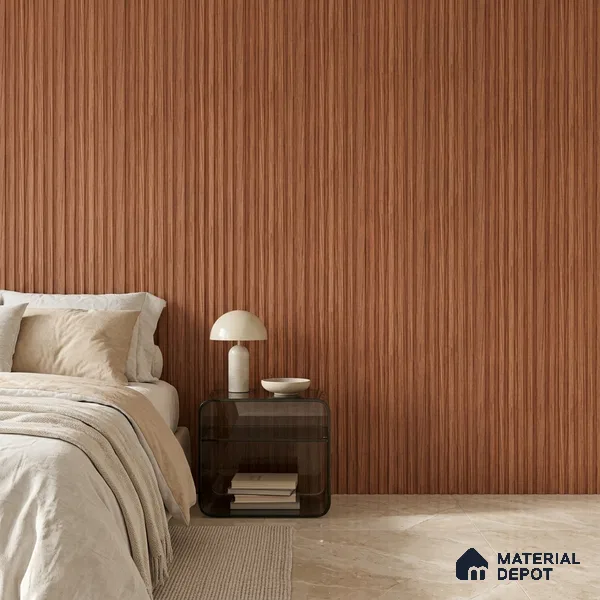 Wooden Look PN 07099 10 ft x 4.9 inch Charcoal Panel - 6 mm | Suitable for Feature Wall, TV Unit & Living Room | Width is Subjected to 5% Variation