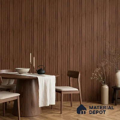 Wooden Look PN 07100 10 ft x 4.9 inch Charcoal Panel - 6 mm | Suitable for Feature Wall, TV Unit & Living Room | Width is Subjected to 5% Variation