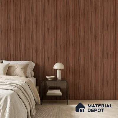 Wooden Look PN 07100 10 ft x 4.9 inch Charcoal Panel - 6 mm | Suitable for Feature Wall, TV Unit & Living Room | Width is Subjected to 5% Variation
