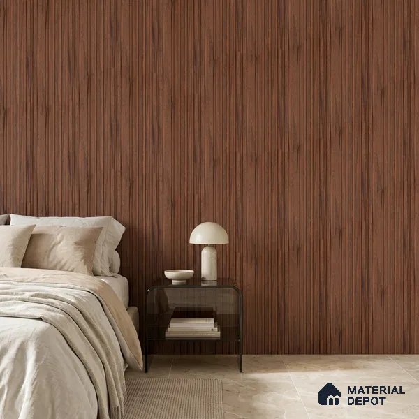 Wooden Look PN 07100 10 ft x 4.9 inch Charcoal Panel - 6 mm | Suitable for Feature Wall, TV Unit & Living Room | Width is Subjected to 5% Variation