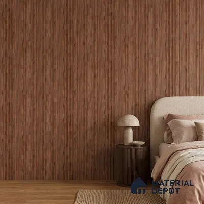 Wooden Look PN 07102 10 ft x 4.9 inch Charcoal Panel - 6 mm | Suitable for Feature Wall, TV Unit & Living Room | Width is Subjected to 5% Variation