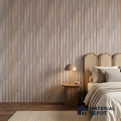 Cloud Grey Stone Look PN 07121 9.5 ft x 6 inch Charcoal Panel - 6 mm | Suitable for Feature Wall, TV Unit & Living Room | Width is Subjected to 5% Variation