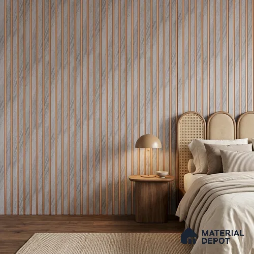 Cloud Grey Stone Look PN 07121 9.5 ft x 6 inch Charcoal Panel - 6 mm | Suitable for Feature Wall, TV Unit & Living Room | Width is Subjected to 5% Variation