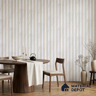 Dove Grey Marble Look PN 07122 9.5 ft x 6 inch Charcoal Panel - 6 mm | Suitable for Feature Wall, TV Unit & Living Room | Width is Subjected to 5% Variation