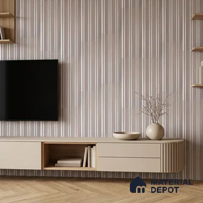 Mist Grey Stone Look PN 07124 9.5 ft x 6 inch Charcoal Panel - 6 mm | Suitable for Feature Wall, TV Unit & Living Room | Width is Subjected to 5% Variation