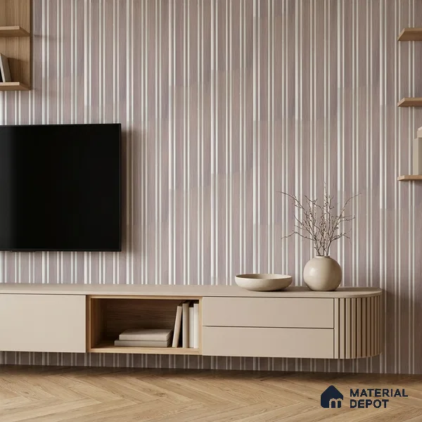 Mist Grey Stone Look PN 07124 9.5 ft x 6 inch Charcoal Panel - 6 mm | Suitable for Feature Wall, TV Unit & Living Room | Width is Subjected to 5% Variation