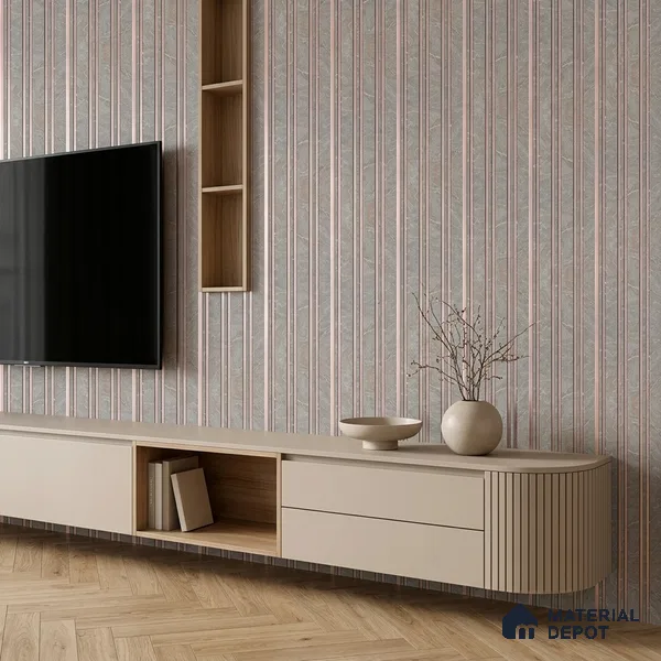 Cloud Grey Stone Look PN 07126 9.5 ft x 6 inch Charcoal Panel - 6 mm | Suitable for Feature Wall, TV Unit & Living Room | Width is Subjected to 5% Variation