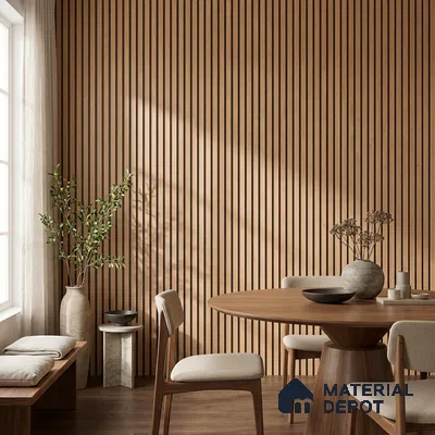 Wooden Look PN 07127 9.5 ft x 6 inch Charcoal Panel - 6 mm | Suitable for Feature Wall, TV Unit & Living Room | Width is Subjected to 5% Variation