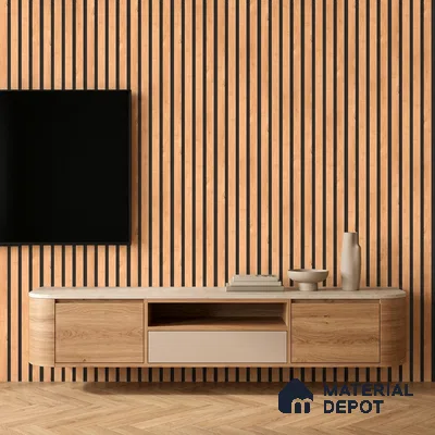 Wooden Look PN 07127 9.5 ft x 6 inch Charcoal Panel - 6 mm | Suitable for Feature Wall, TV Unit & Living Room | Width is Subjected to 5% Variation