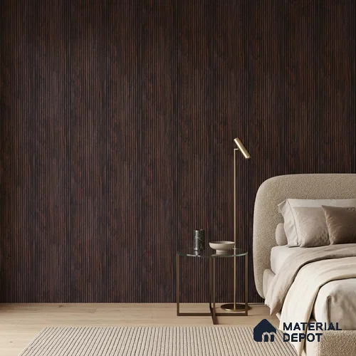 Wooden Look PN 07132 9.5 ft x 6 inch Charcoal Panel - 6 mm | Suitable for Feature Wall, TV Unit & Living Room | Width is Subjected to 5% Variation