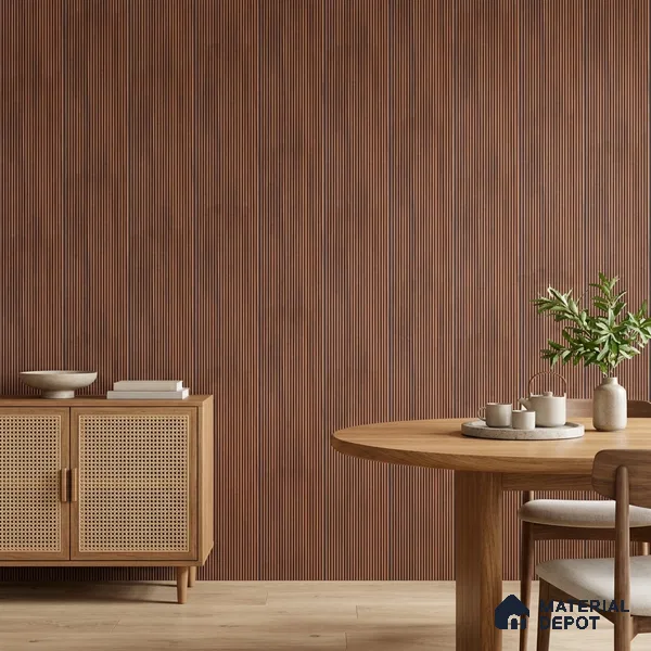 Wooden Look PN 07133 9.5 ft x 6 inch Charcoal Panel - 6 mm | Suitable for Feature Wall, TV Unit & Living Room | Width is Subjected to 5% Variation