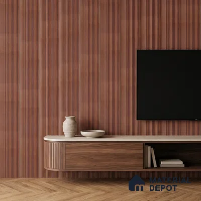 Wooden Look PN 07134 9.5 ft x 6 inch Charcoal Panel - 6 mm | Suitable for Feature Wall, TV Unit & Living Room | Width is Subjected to 5% Variation
