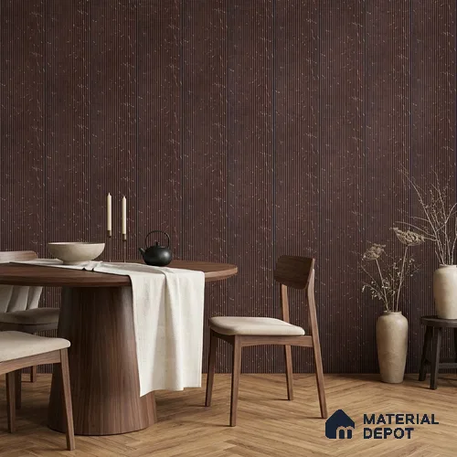 Wooden Look PN 07135 9.5 ft x 6 inch Charcoal Panel - 6 mm | Suitable for Feature Wall, TV Unit & Living Room | Width is Subjected to 5% Variation