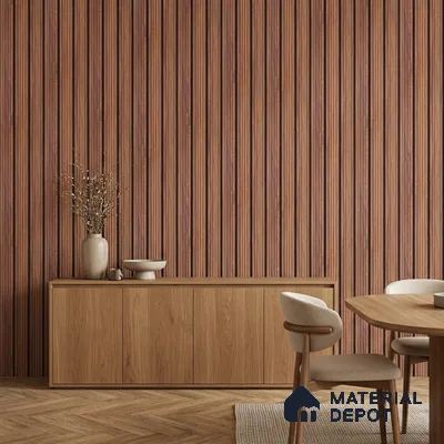 Wooden Look PN 07138 9.5 ft x 6 inch Charcoal Panel - 6 mm | Suitable for Feature Wall, TV Unit & Living Room | Width is Subjected to 5% Variation