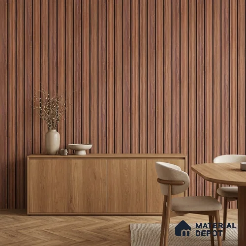 Wooden Look PN 07138 9.5 ft x 6 inch Charcoal Panel - 6 mm | Suitable for Feature Wall, TV Unit & Living Room | Width is Subjected to 5% Variation