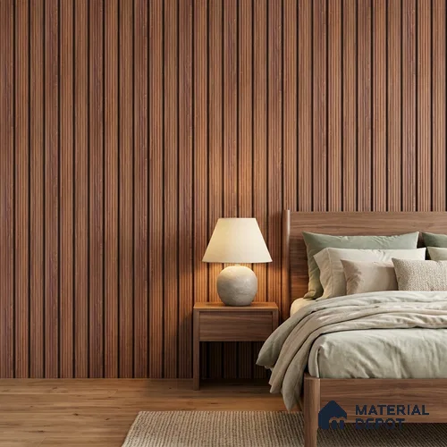 Wooden Look PN 07138 9.5 ft x 6 inch Charcoal Panel - 6 mm | Suitable for Feature Wall, TV Unit & Living Room | Width is Subjected to 5% Variation