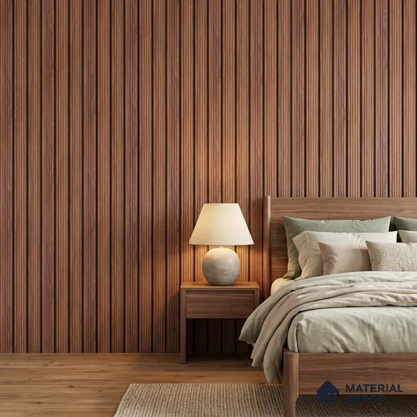 Wooden Look PN 07138 9.5 ft x 6 inch Charcoal Panel - 6 mm | Suitable for Feature Wall, TV Unit & Living Room | Width is Subjected to 5% Variation