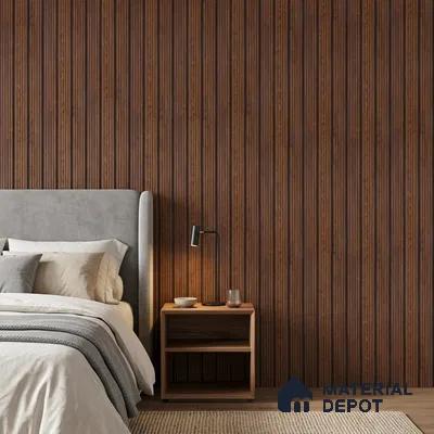 Wooden Look PN 07139 9.5 ft x 6 inch Charcoal Panel - 6 mm | Suitable for Feature Wall, TV Unit & Living Room | Width is Subjected to 5% Variation