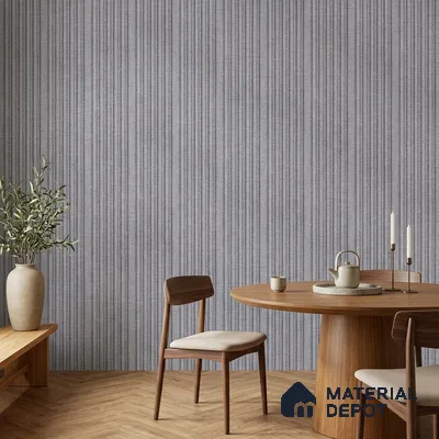 Cloud Grey Fabric Look PN 07153 9.5 ft x 4.7 inch Charcoal Panel - 11 mm | Suitable for Feature Wall, TV Unit & Living Room | Width is Subjected to 5% Variation