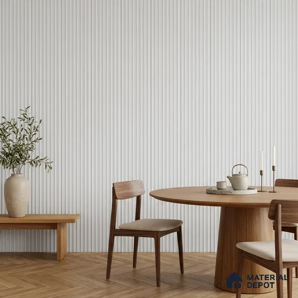 Dove Grey Plain Colour Look PN 07162 9.5 ft x 4.7 inch Charcoal Panel - 11 mm | Suitable for Feature Wall, TV Unit & Living Room | Width is Subjected to 5% Variation
