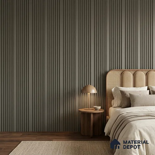 Cappucino Brown Plain Colour Look PN 07163 9.5 ft x 4.7 inch Charcoal Panel - 11 mm | Suitable for Feature Wall, TV Unit & Living Room | Width is Subjected to 5% Variation