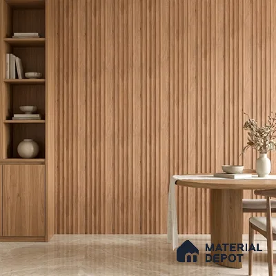 Wooden Look PN 07165 9.5 ft x 4.7 inch Charcoal Panel - 11 mm | Suitable for Feature Wall, TV Unit & Living Room | Width is Subjected to 5% Variation
