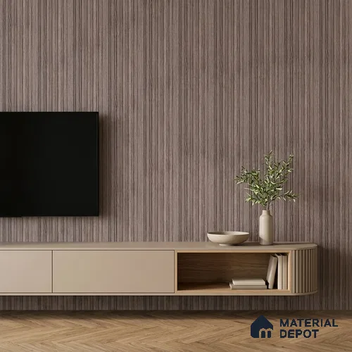 Wooden Look PN 07166 9.5 ft x 4.7 inch Charcoal Panel - 11 mm | Suitable for Feature Wall, TV Unit & Living Room | Width is Subjected to 5% Variation
