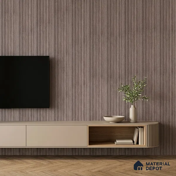 Wooden Look PN 07166 9.5 ft x 4.7 inch Charcoal Panel - 11 mm | Suitable for Feature Wall, TV Unit & Living Room | Width is Subjected to 5% Variation
