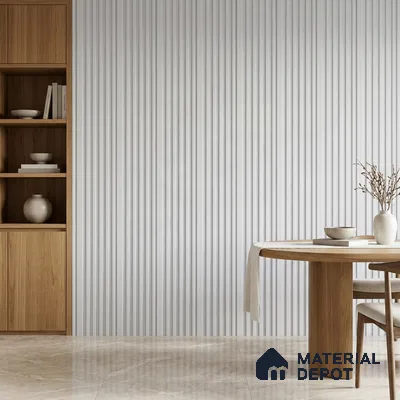 Dove Grey Plain Colour Look PN 07168 9.5 ft x 4.7 inch Charcoal Panel - 11 mm | Suitable for Feature Wall, TV Unit & Living Room | Width is Subjected to 5% Variation