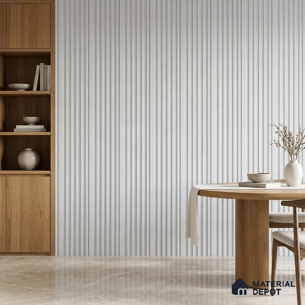 Dove Grey Plain Colour Look PN 07168 9.5 ft x 4.7 inch Charcoal Panel - 11 mm | Suitable for Feature Wall, TV Unit & Living Room | Width is Subjected to 5% Variation
