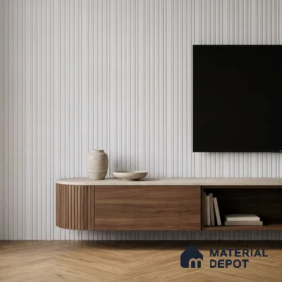 Dove Grey Plain Colour Look PN 07168 9.5 ft x 4.7 inch Charcoal Panel - 11 mm | Suitable for Feature Wall, TV Unit & Living Room | Width is Subjected to 5% Variation