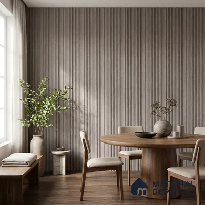 Wooden Look PN 07171 9.5 ft x 4.7 inch Charcoal Panel - 11 mm | Suitable for Feature Wall, TV Unit & Living Room | Width is Subjected to 5% Variation