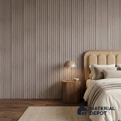 Wooden Look PN 07171 9.5 ft x 4.7 inch Charcoal Panel - 11 mm | Suitable for Feature Wall, TV Unit & Living Room | Width is Subjected to 5% Variation